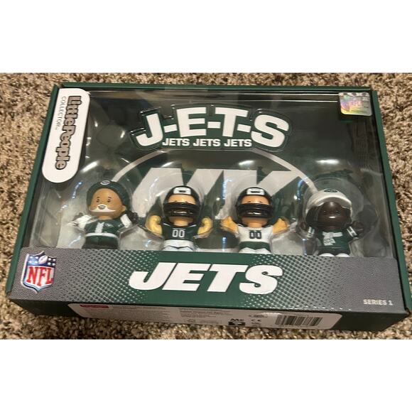 Fisher-Price Little People New York Jets NFL Collector Set (NEW)